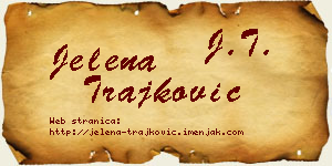 Jelena Trajković vizit kartica